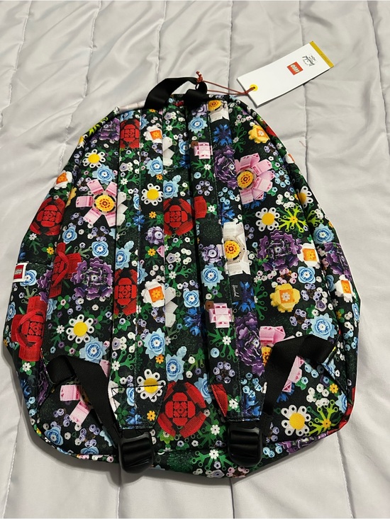Herschel Floral Print  Backpack in Black Multi main image 6